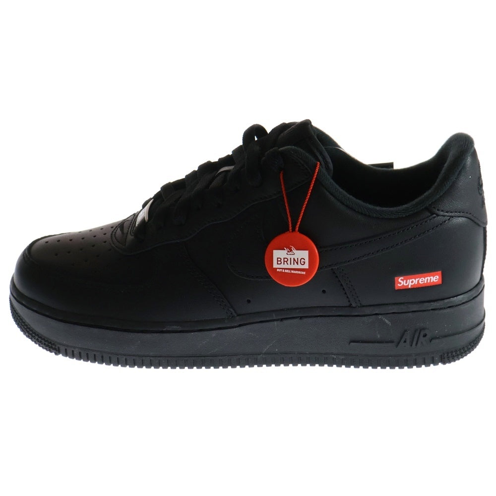 NIKE(ナイキ) ×SUPREME AIR FORCE 1 LOW エアフォースワン ローカットスニーカー US9.5/27.5cm ブラック