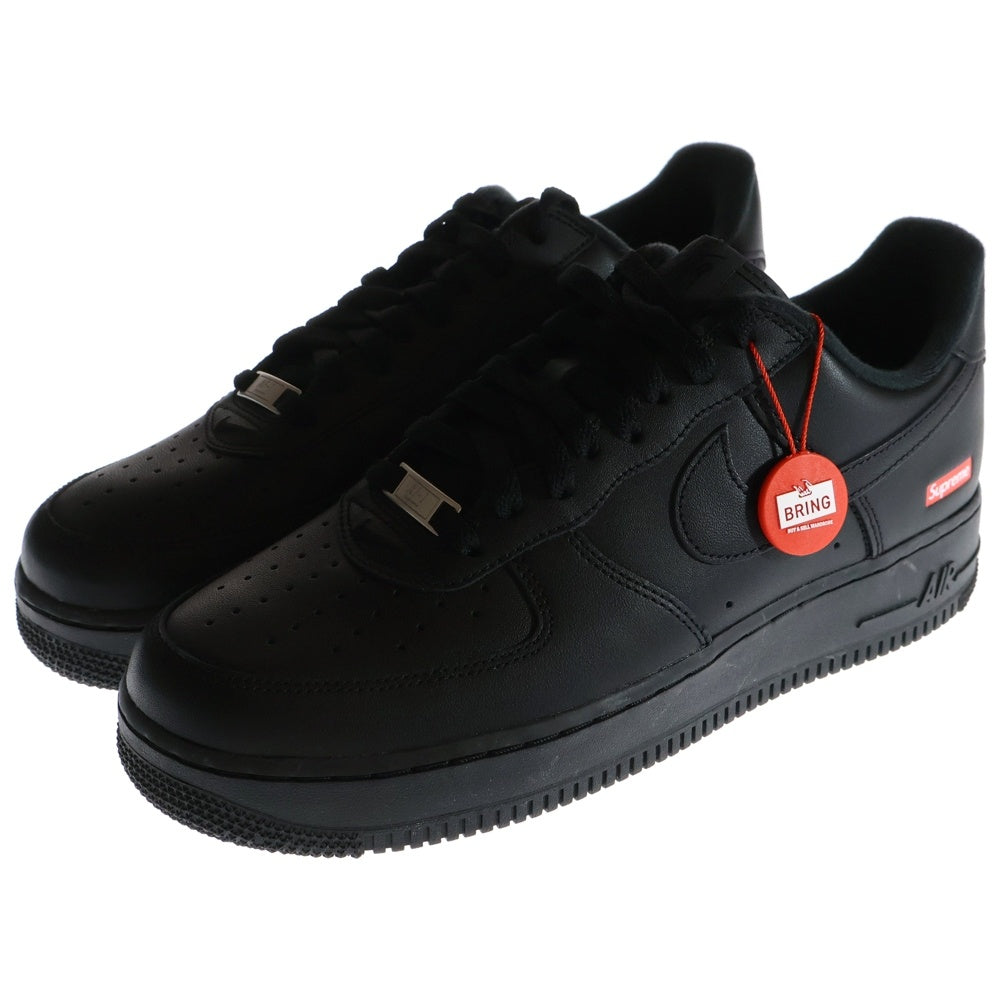 NIKE(ナイキ) ×SUPREME AIR FORCE 1 LOW エアフォースワン ローカットスニーカー US9.5/27.5cm ブラック