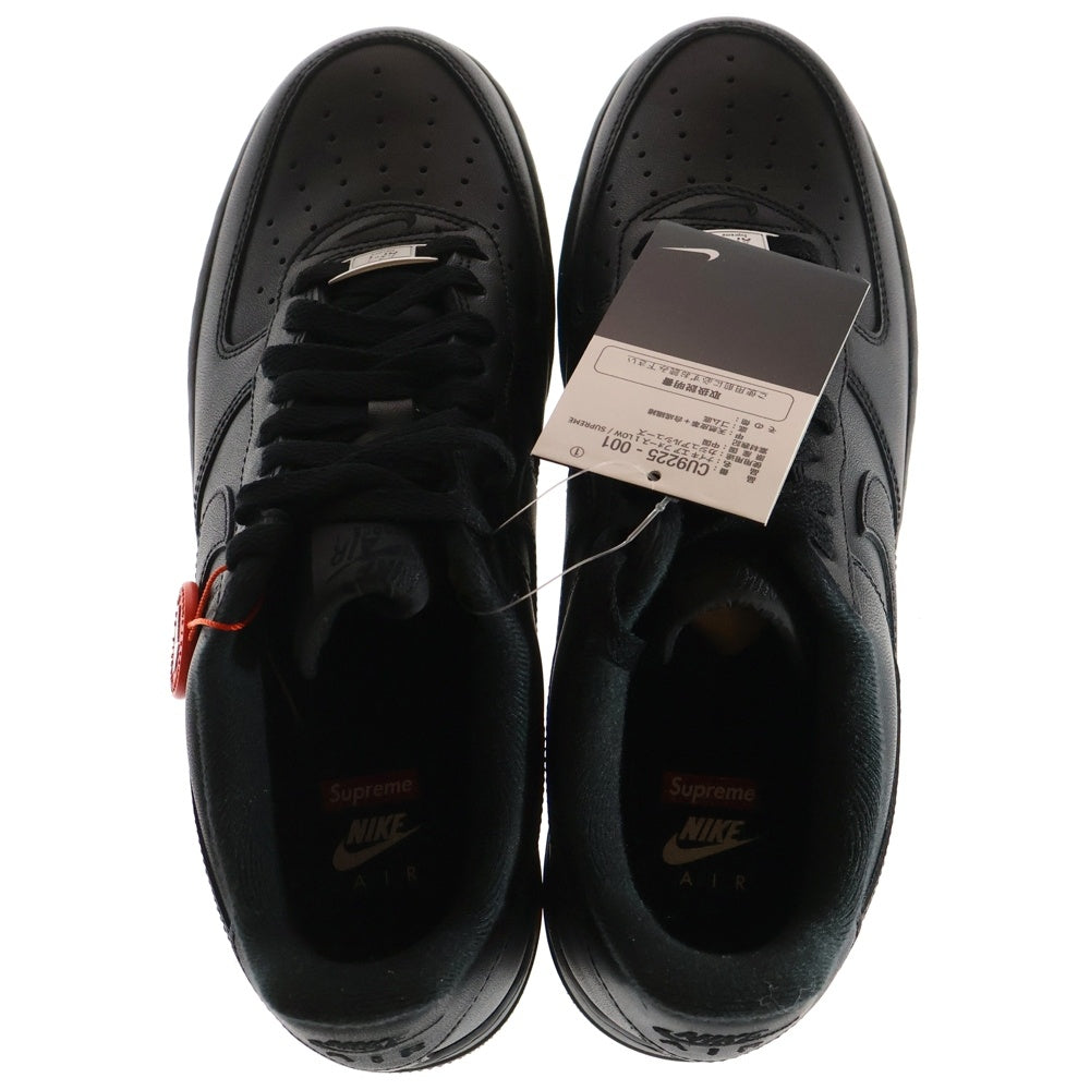 NIKE(ナイキ) ×SUPREME AIR FORCE 1 LOW エアフォースワン ローカットスニーカー US9.5/27.5cm ブラック