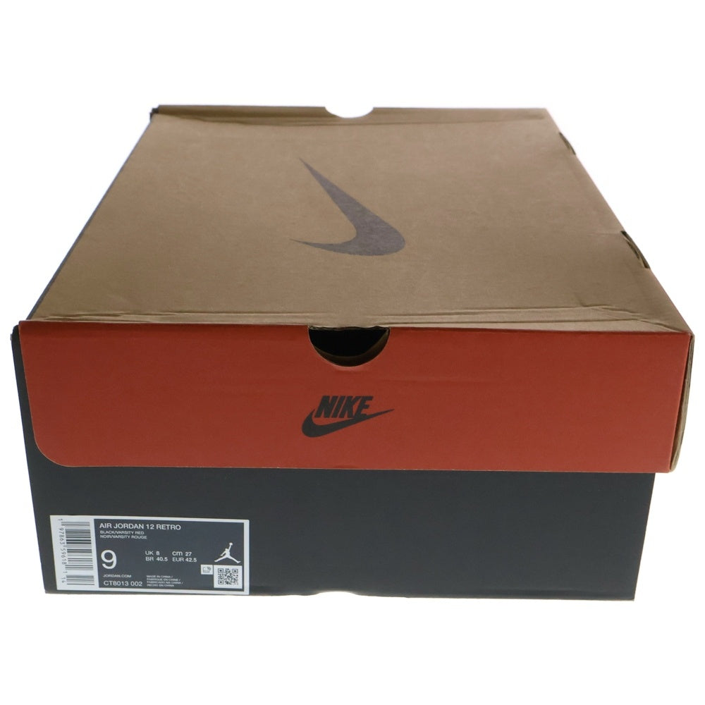 NIKE(ナイキ) AIR JORDAN 12 RETRO FLU GAME エアジョーダン 12 レトロ フルゲーム ハイカットスニーカー US9/27.0cm ブラック/レッド