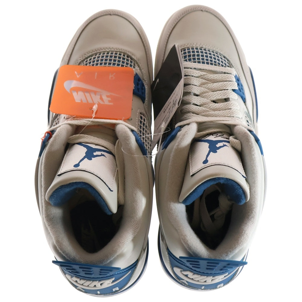 NIKE(ナイキ) AIR JORDAN 4 RETRO INDUSTRIAL BLUE エアジョーダン4 レトロ インダストリアルブルー ミッドカットスニーカー US9/27.0cm グレー/ブルー
