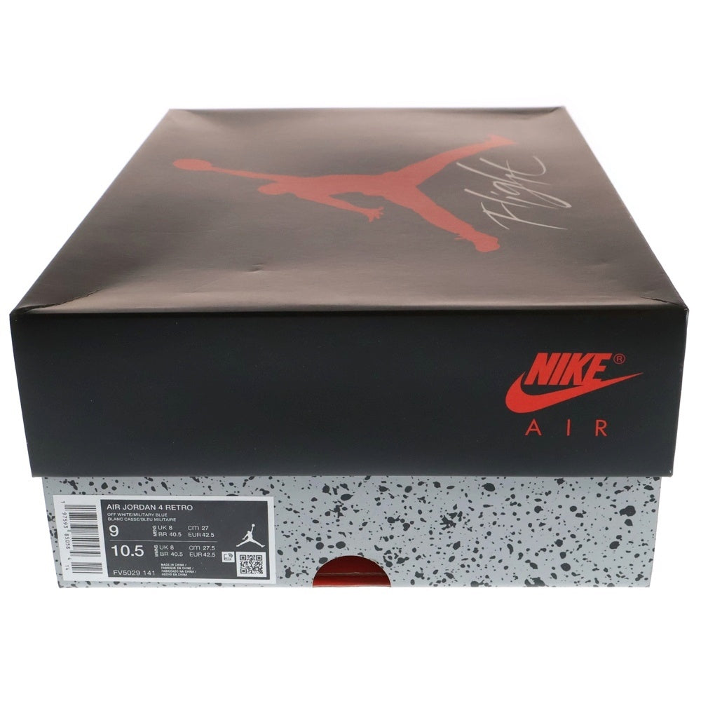 NIKE(ナイキ) AIR JORDAN 4 RETRO INDUSTRIAL BLUE エアジョーダン4 レトロ インダストリアルブルー ミッドカットスニーカー US9/27.0cm グレー/ブルー