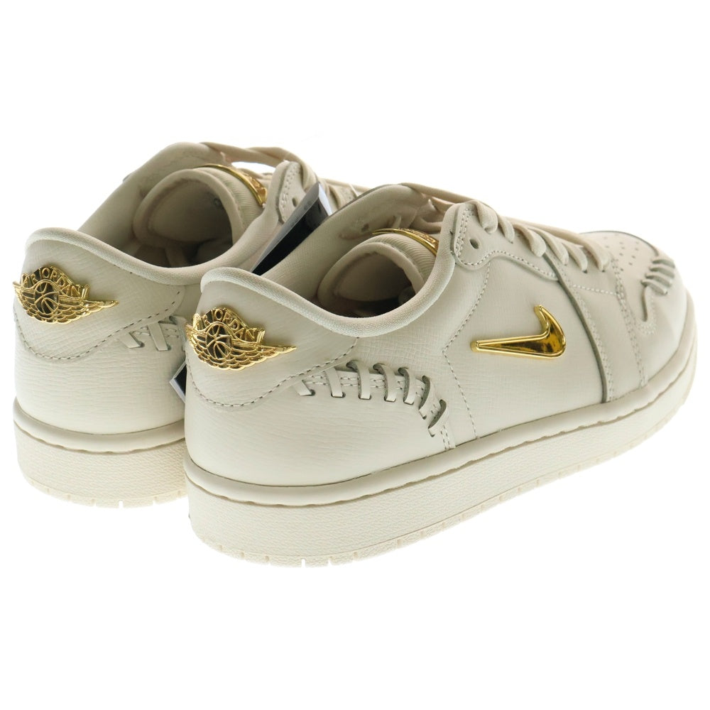 NIKE(ナイキ) WMENS AIR JODAN 1 LOW LGEND LIGHT BROWN ウィメンズ エアジョーダン1 レジェンドライト ローカットスニーカー US7.5/24.5cm ホワイト レディース