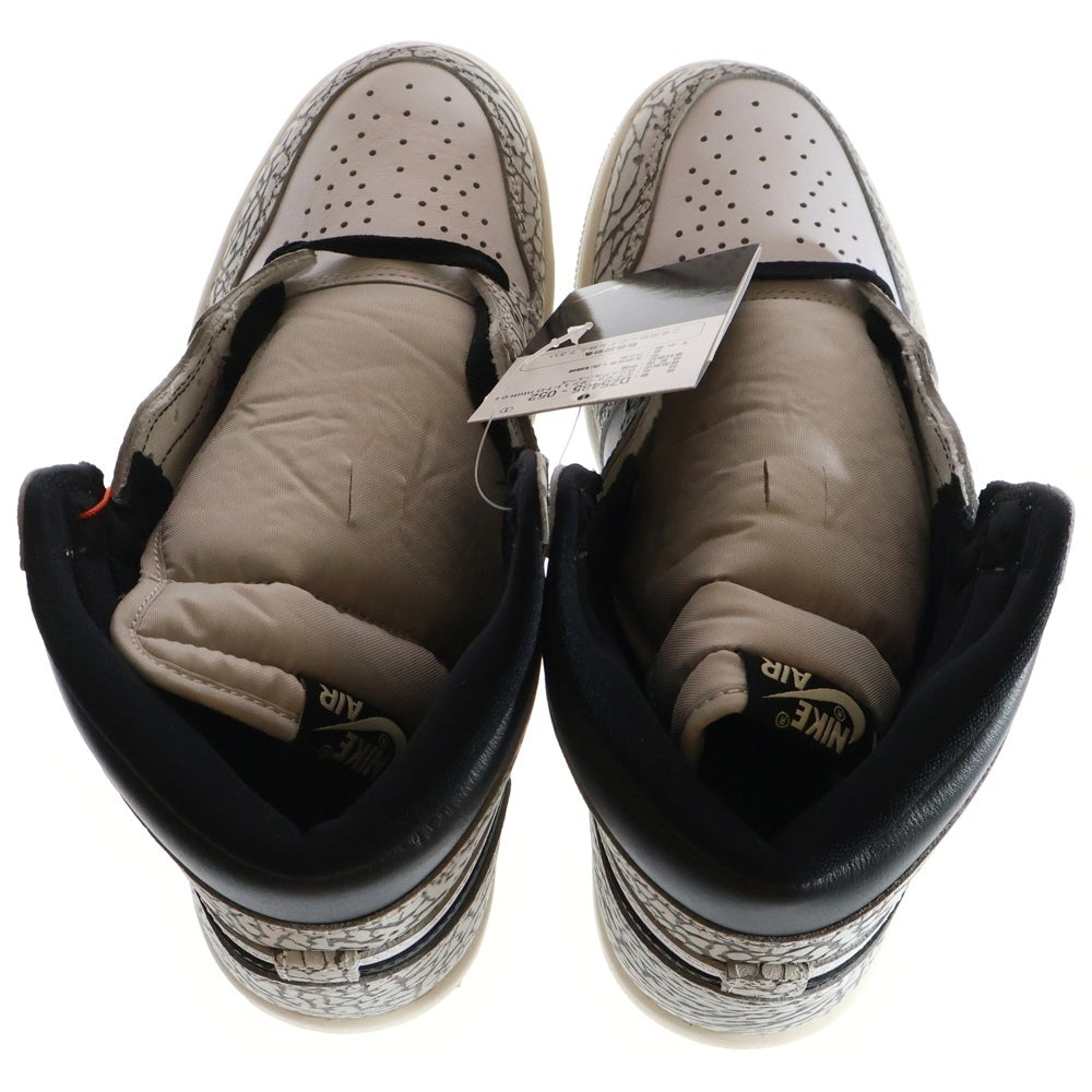 NIKE(ナイキ) AIR JORDAN 1 HIGH OG WHITE CEMENT DZ5485-052 エアジョーダン1 ホワイトセメント ハイカットスニーカー US8.5/26.5cm ホワイト/ブラック