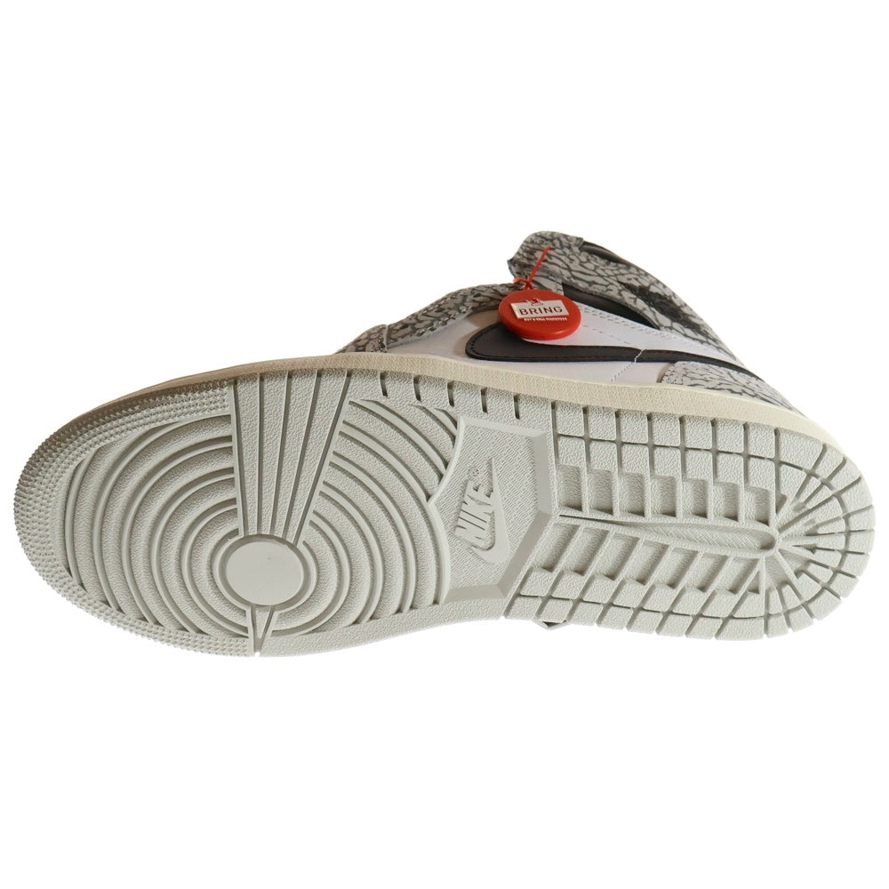 NIKE(ナイキ) AIR JORDAN 1 HIGH OG WHITE CEMENT DZ5485-052 エアジョーダン1 ホワイトセメント ハイカットスニーカー US8.5/26.5cm ホワイト/ブラック
