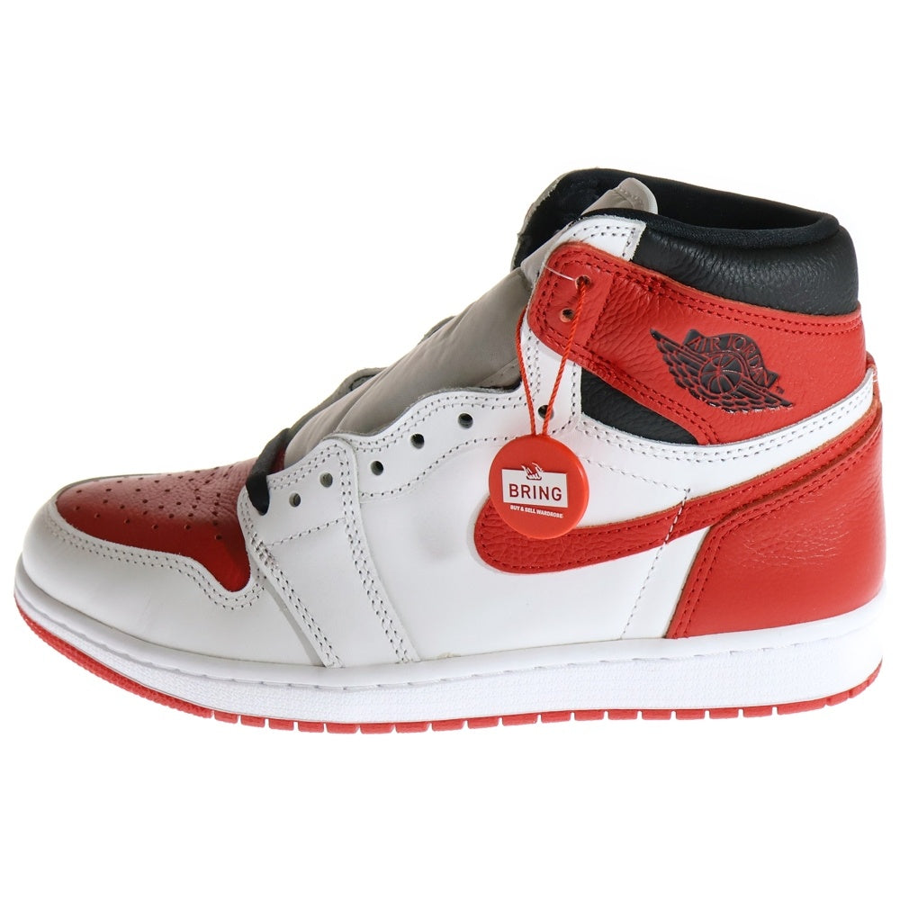 NIKE(ナイキ) AIR JORDAN 1 RETRO HIGH OG HERITAGE 555088-161 エアジョーダン1 レトロ ヘリテージ ハイカットスニーカー US8.5/26.5cm ホワイト/レッド