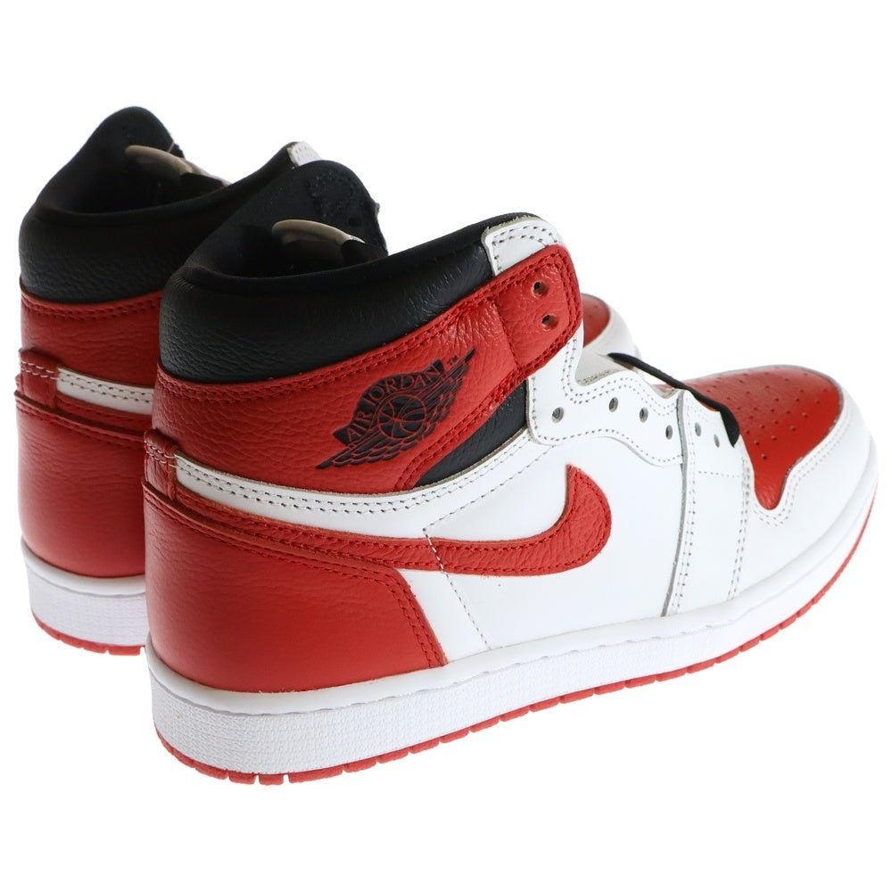 NIKE(ナイキ) AIR JORDAN 1 RETRO HIGH OG HERITAGE 555088-161 エアジョーダン1 レトロ ヘリテージ ハイカットスニーカー US8.5/26.5cm ホワイト/レッド