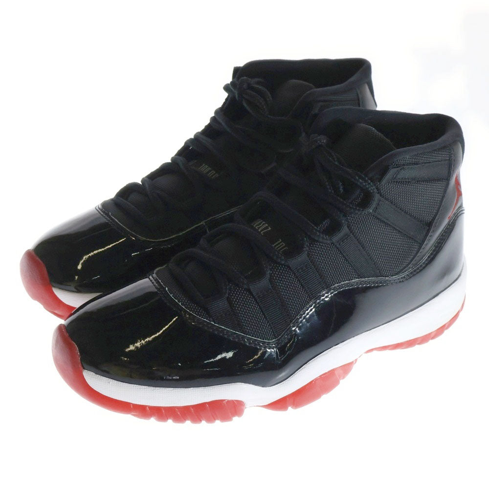 NIKE(ナイキ) AIR JORDAN 11 RETRO BRED 378037-061 エアジョーダン11 レトロ ブレッド ハイカットスニーカーブラック/レッド US10/28.0cm