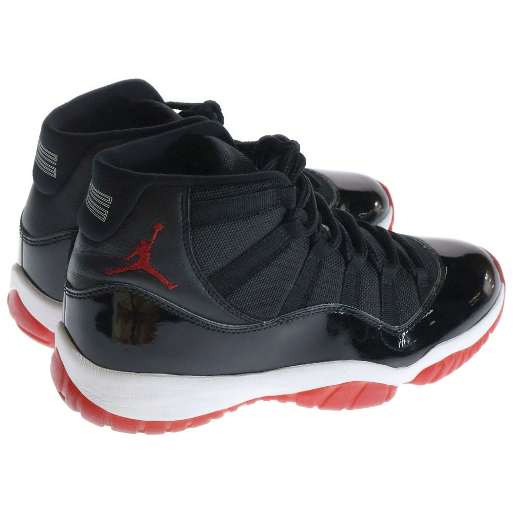 NIKE(ナイキ) AIR JORDAN 11 RETRO BRED 378037-061 エアジョーダン11 レトロ ブレッド ハイカットスニーカーブラック/レッド US10/28.0cm