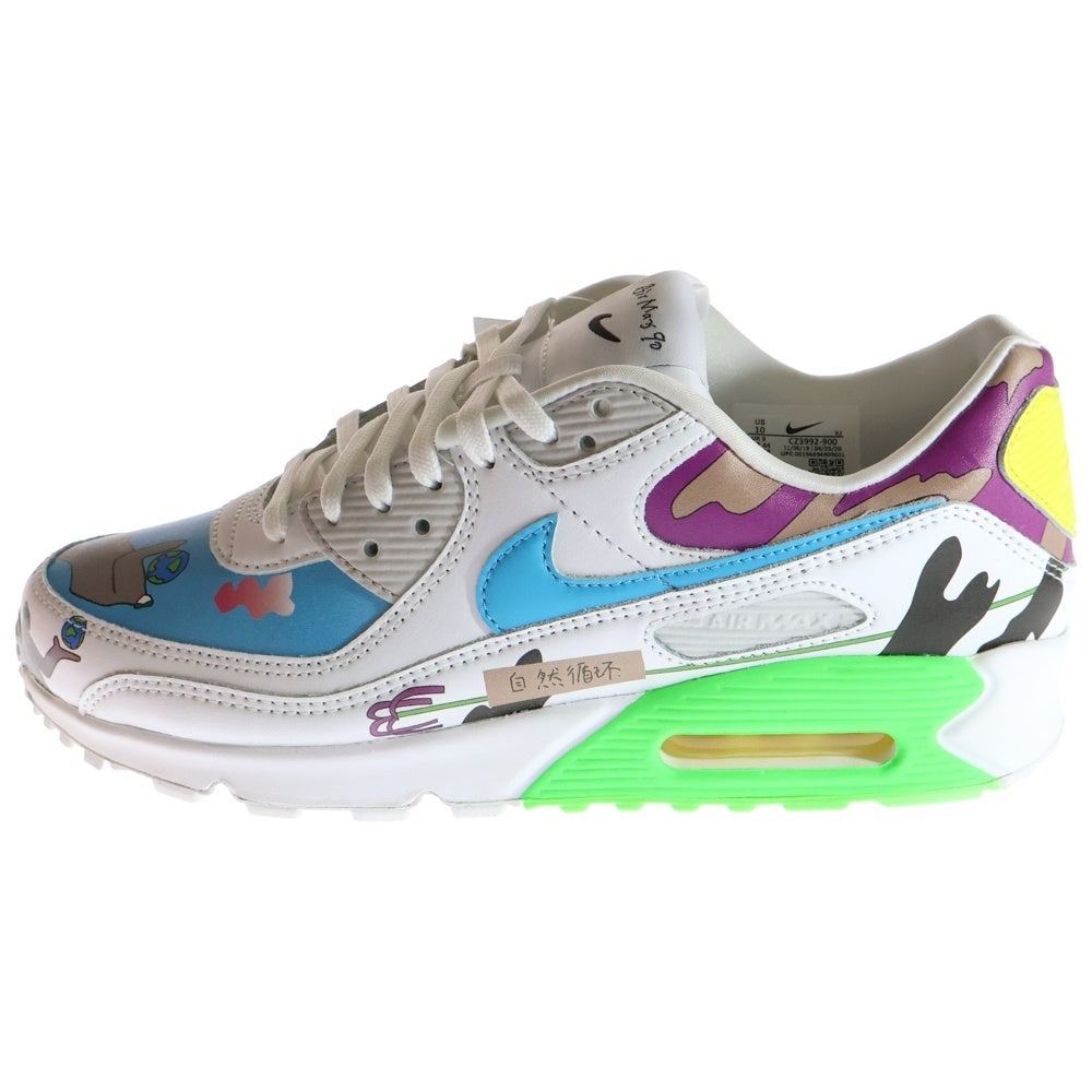 NIKE(ナイキ) ×RUO HAN WANG FLYLEATHER AIR MAX 90 QS CZ3992-900 ロンハーワン フライレザー エアマックス ローカットスニーカー マルチ US10/28.0cm