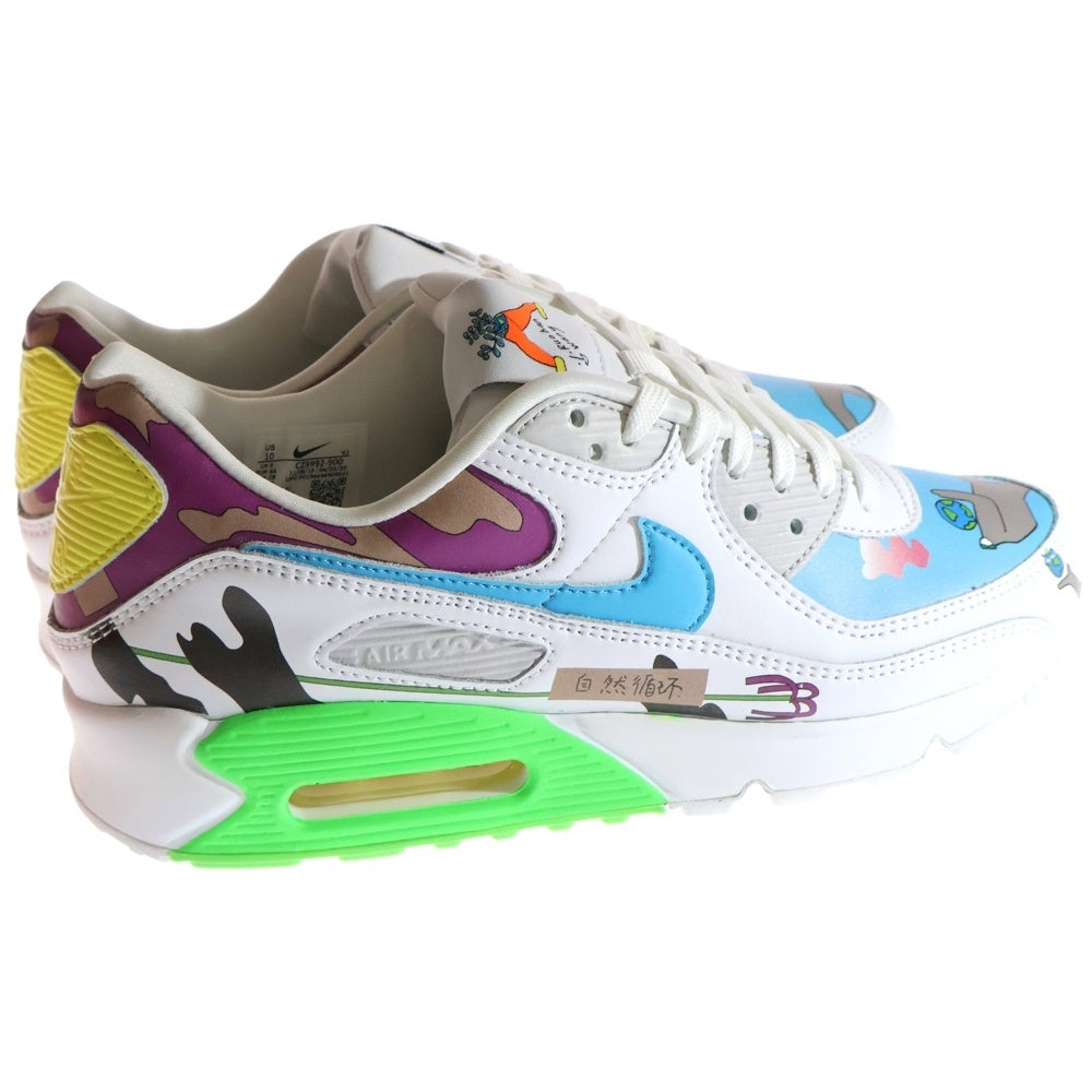 NIKE(ナイキ) ×RUO HAN WANG FLYLEATHER AIR MAX 90 QS CZ3992-900 ロンハーワン フライレザー エアマックス ローカットスニーカー マルチ US10/28.0cm