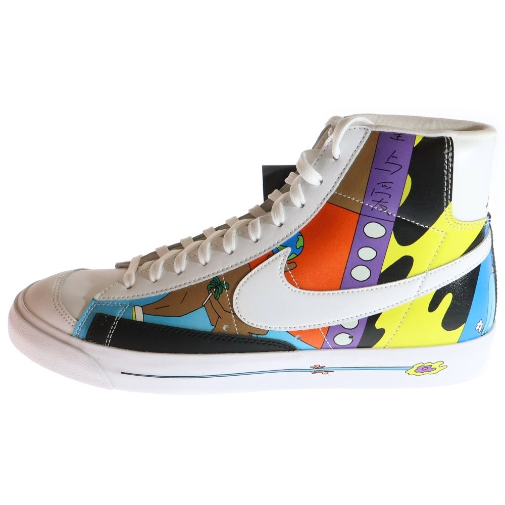 NIKE(ナイキ) ×RUOHAN WANG FLYLEATHER BLAZER 77 QS CZ3775-900 ローハンワン フライレザー ブレーザー ハイカットスニーカー マルチ US10.5/28.5cm