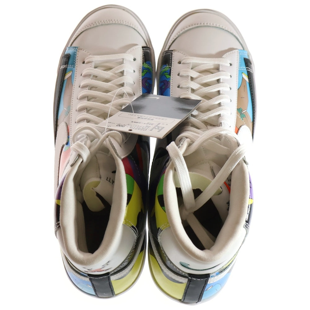 NIKE(ナイキ) ×RUOHAN WANG FLYLEATHER BLAZER 77 QS CZ3775-900 ローハンワン フライレザー ブレーザー ハイカットスニーカー マルチ US10.5/28.5cm