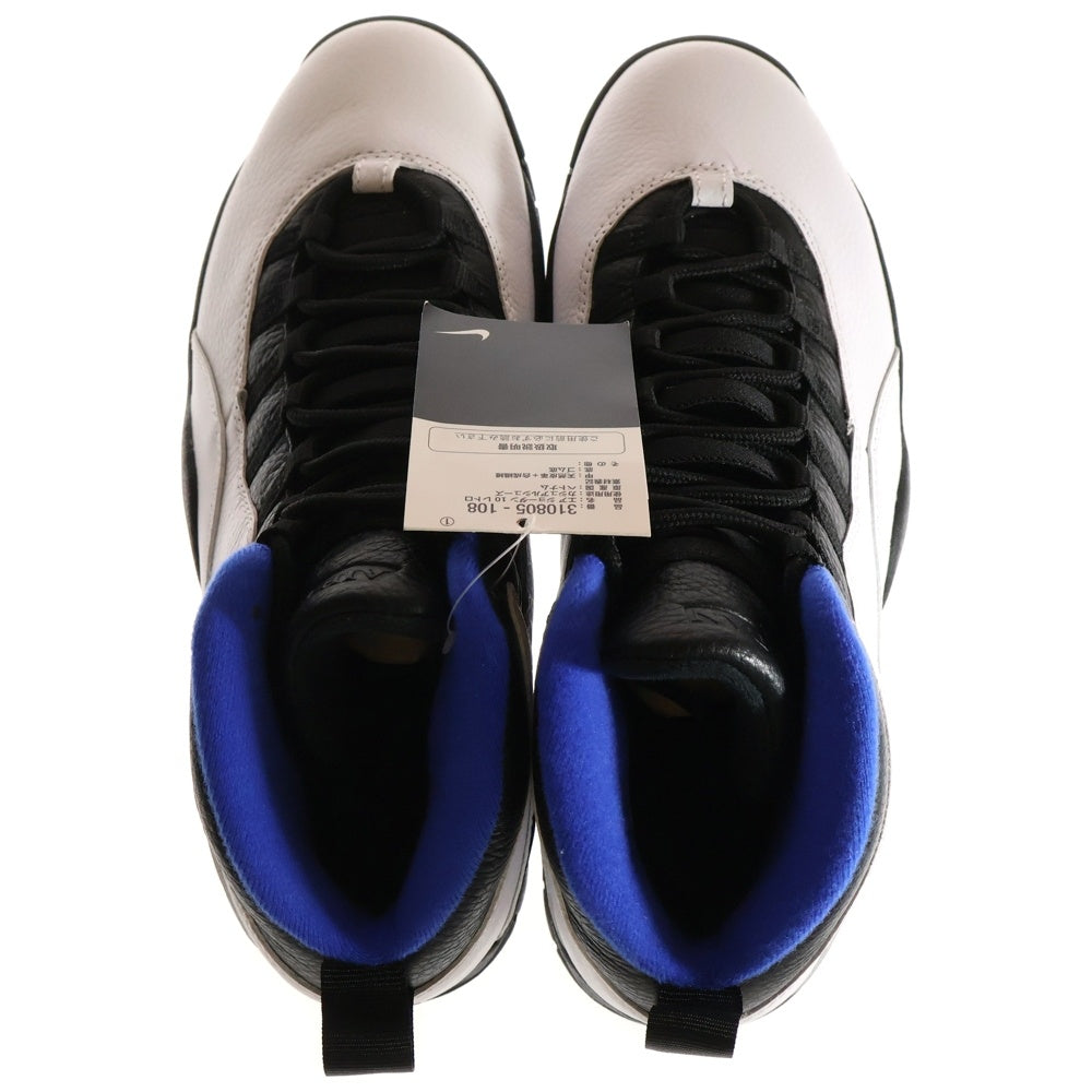 NIKE(ナイキ) 【観賞用 2011年製】AIR JORDAN 10 RETRO 310805-108 エアジョーダン10 ハイカットスニーカー ホワイト US10/28.0cm