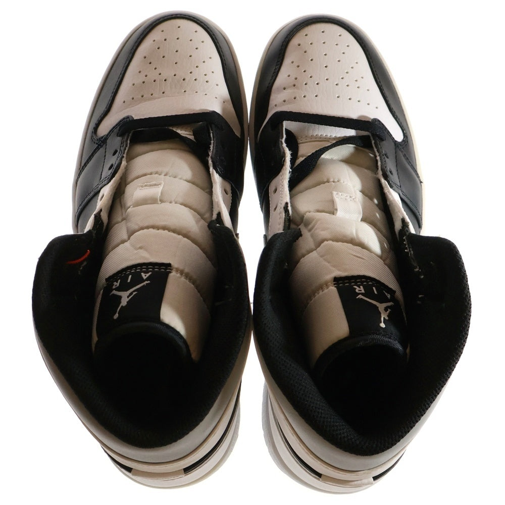 NIKE(ナイキ) AIR JORDAN 1 MID WHITE SHADOW 554724‐073 エアジョーダン1 ホワイトシャドウ ミッドカットスニーカー ホワイト/ブラック US10/28.0cm
