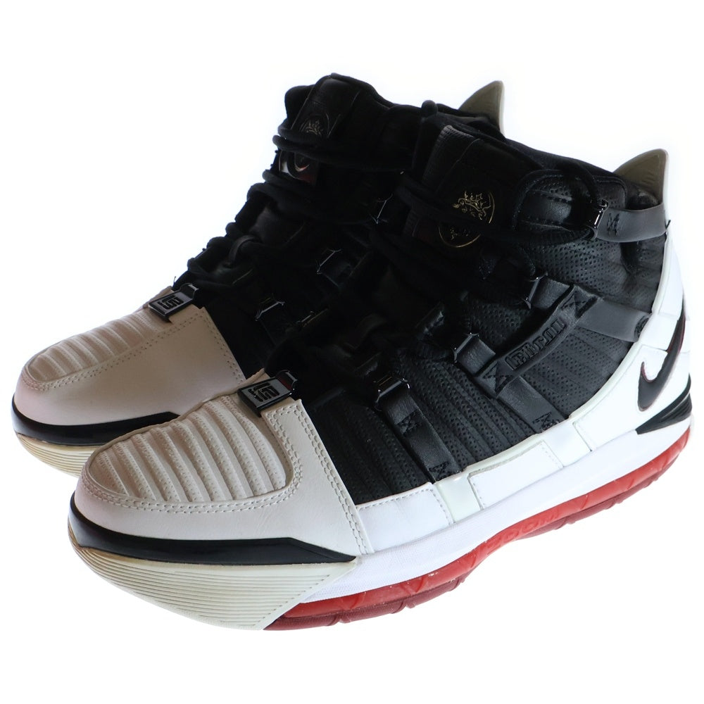 NIKE(ナイキ) ZOOM LEBRON 3 QS AO2434-101 ズーム レブロン ハイカットスニーカー ホワイト/ブラック US10/28.0cm