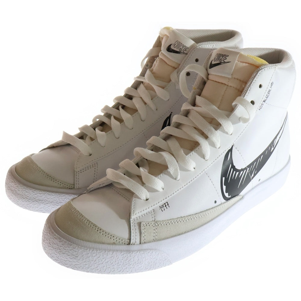 NIKE(ナイキ) BLAZER MID VNTG 77 CW7580-101 ブレザー ブラックスケッチ ミッドカッドスニーカー US10/28.0cm ホワイト