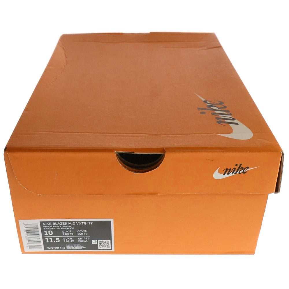 NIKE(ナイキ) BLAZER MID VNTG 77 CW7580-101 ブレザー ブラックスケッチ ミッドカッドスニーカー US10/28.0cm ホワイト