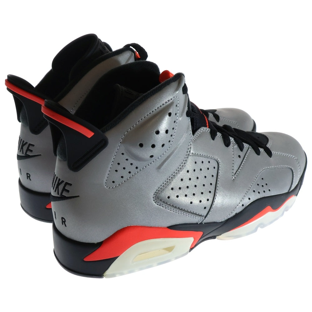 NIKE(ナイキ) AIR JORDAN 6 REFLECTIVE INFRARED CI4072-001 エアジョーダン6 リフレクティブ インフラレッド ハイカットスニーカー シルバー US10/28.0cm