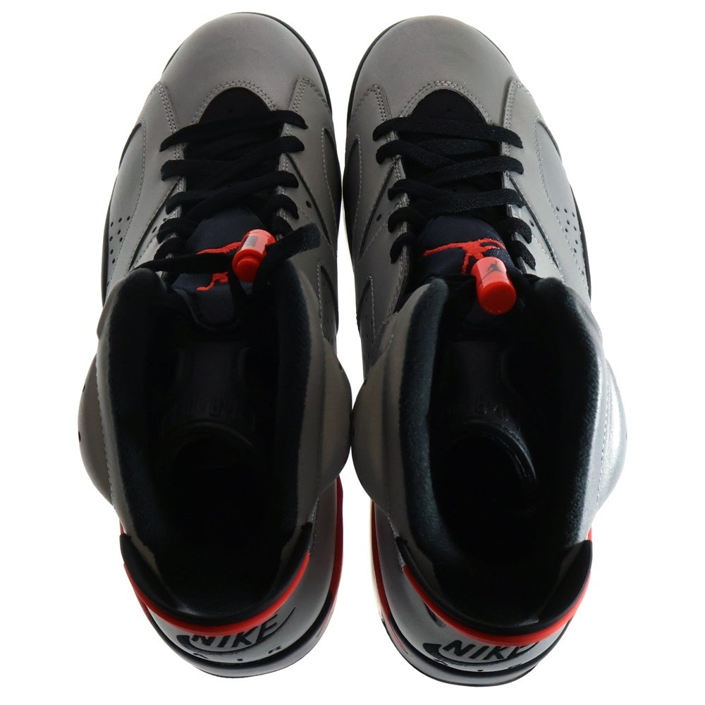 NIKE(ナイキ) AIR JORDAN 6 REFLECTIVE INFRARED CI4072-001 エアジョーダン6 リフレクティブ インフラレッド ハイカットスニーカー シルバー US10/28.0cm