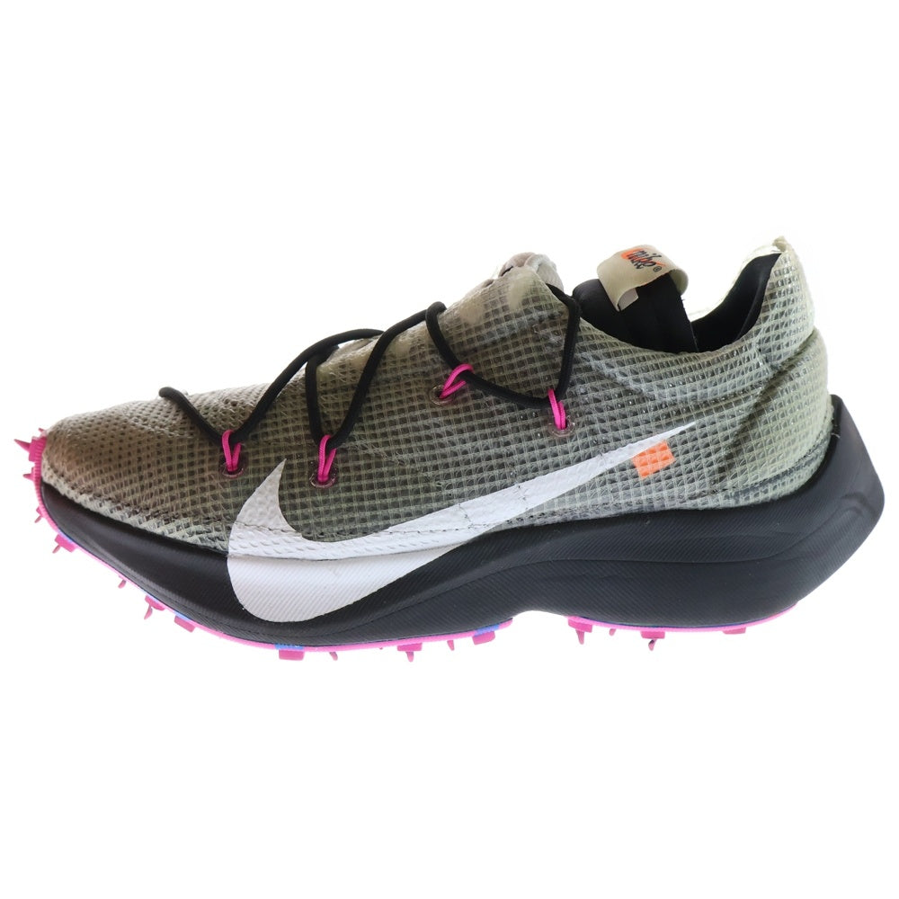 NIKE(ナイキ) ×OFF-WHITE WMNS VAPOR STREET BLACK オフホワイト ウィメンズ ヴェイパーストリート ローカットスニーカー US9/26.0cm ブラック/ピンク