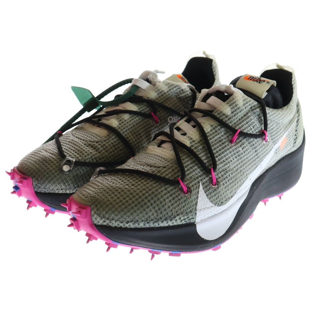 NIKE(ナイキ) ×OFF-WHITE WMNS VAPOR STREET BLACK オフホワイト ウィメンズ ヴェイパーストリート ローカットスニーカー US9/26.0cm ブラック/ピンク