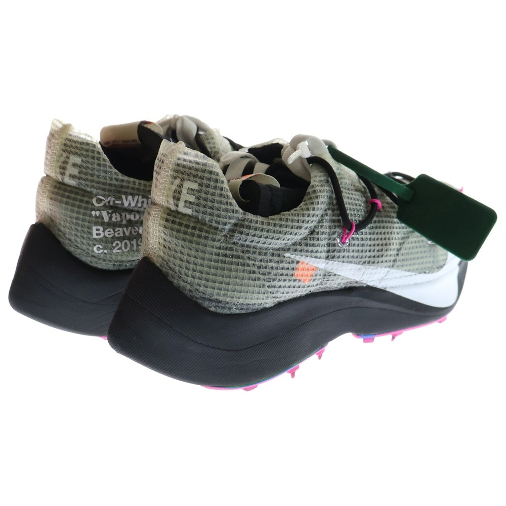 NIKE(ナイキ) ×OFF-WHITE WMNS VAPOR STREET BLACK オフホワイト ウィメンズ ヴェイパーストリート ローカットスニーカー US9/26.0cm ブラック/ピンク