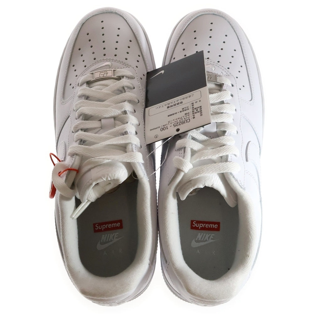 NIKE(ナイキ) ×SUPREME AIR FORCE 1 LOW シュプリーム エアフォース1 ローカットスニーカー US8/26.0cm ホワイト