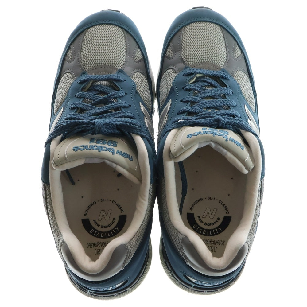 New Balance(ニューバランス) M991BSG UK製 スエード ローカットスニーカー ブルー/グレー US8.5/26.5cm