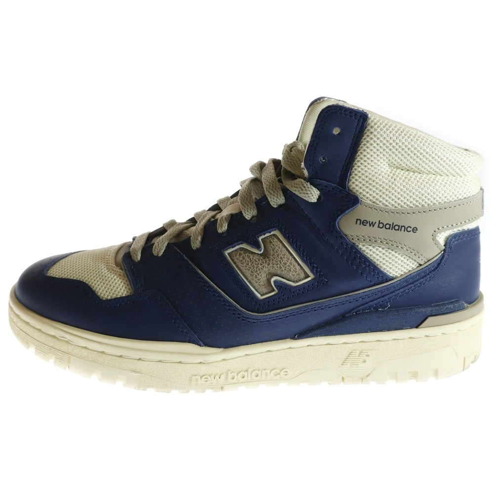 New Balance(ニューバランス) ×AIME LEON DORE BB650RB1 エメ レオン ドレ ハイカットスニーカー US8.5/26.5cm ネイビー