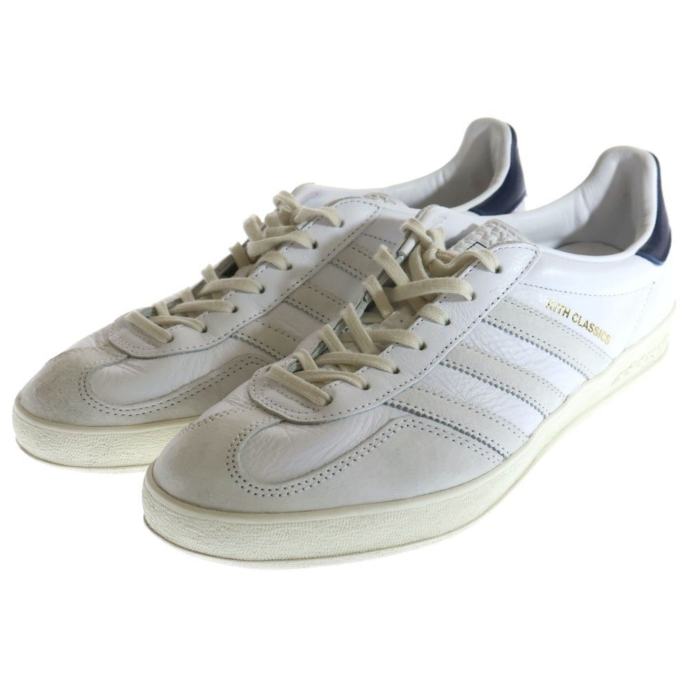 adidas(アディダス) ×KITH GAZELLE INDOOR IE2572 ×キス ガゼル ローカットスニーカー ホワイト US8.5/26.5cm