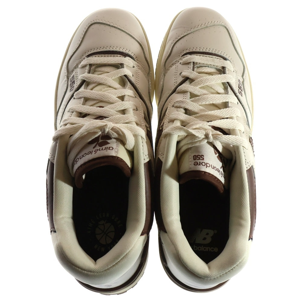 New Balance(ニューバランス) ×AIME LEON DORE BB550AB1 エメ レオン ドレ ローカットスニーカー US8.5/26.5cm ベージュ