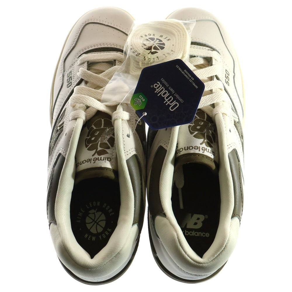 New Balance(ニューバランス) ×AIME LEON DORE BB550AD1 エメ レオン ドレ ローカットスニーカー US8.5/26.5cm ホワイト