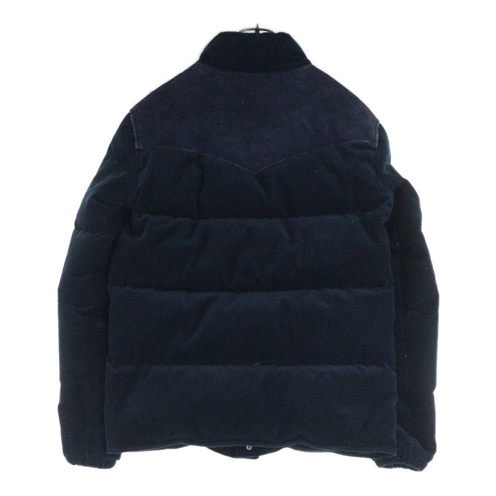 RON HERMAN(ロンハーマン) 16AW スエード切替 コンチョ コーデュロイダウンジャケット ネイビー 622040105