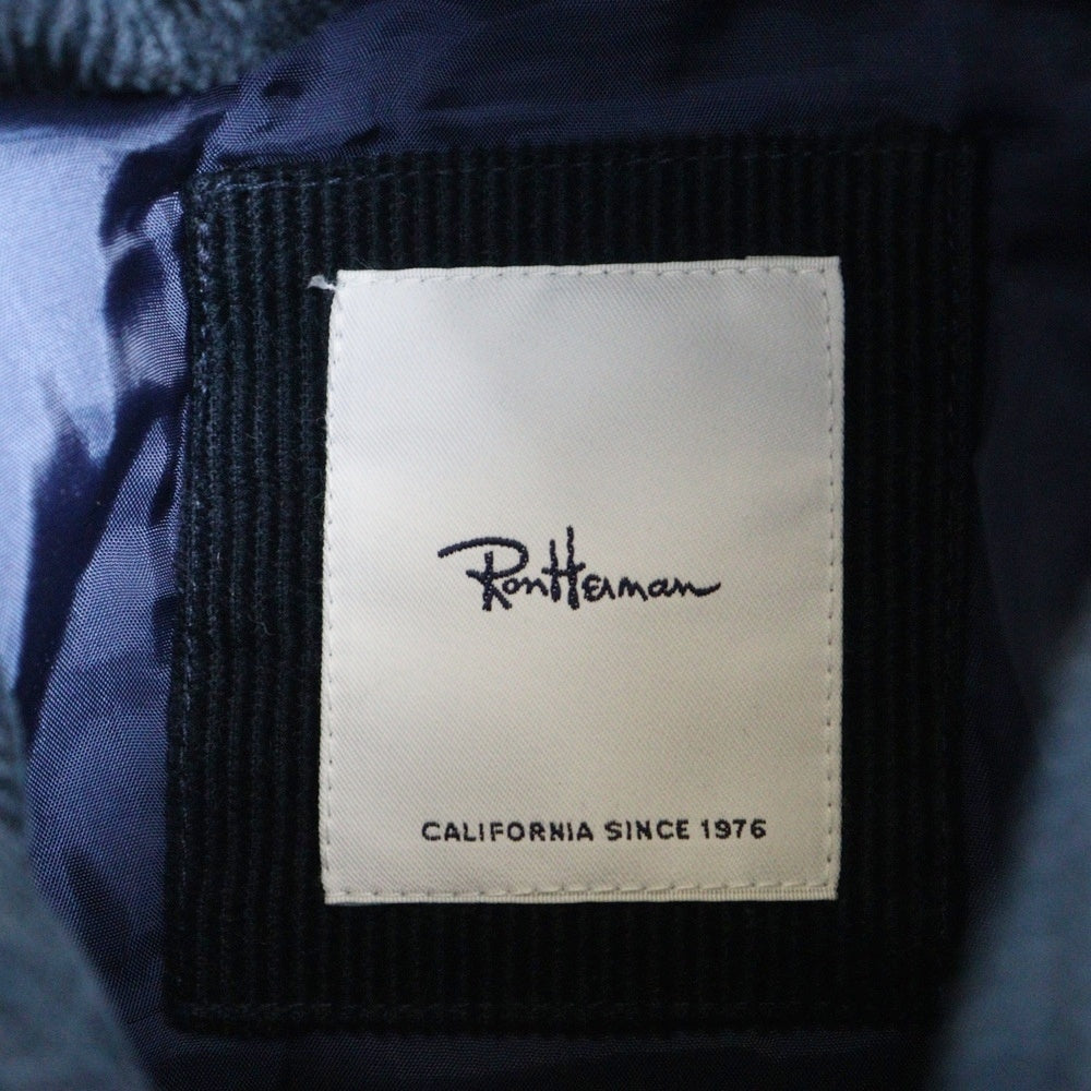 RON HERMAN(ロンハーマン) 16AW スエード切替 コンチョ コーデュロイダウンジャケット ネイビー 622040105