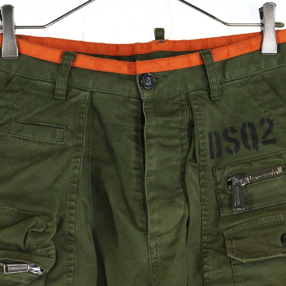 DSQUARED2(ディースクエアード) SEXY CARGO PANTS S74KB0675 S39021 セクシーカーゴパンツ カーキ
