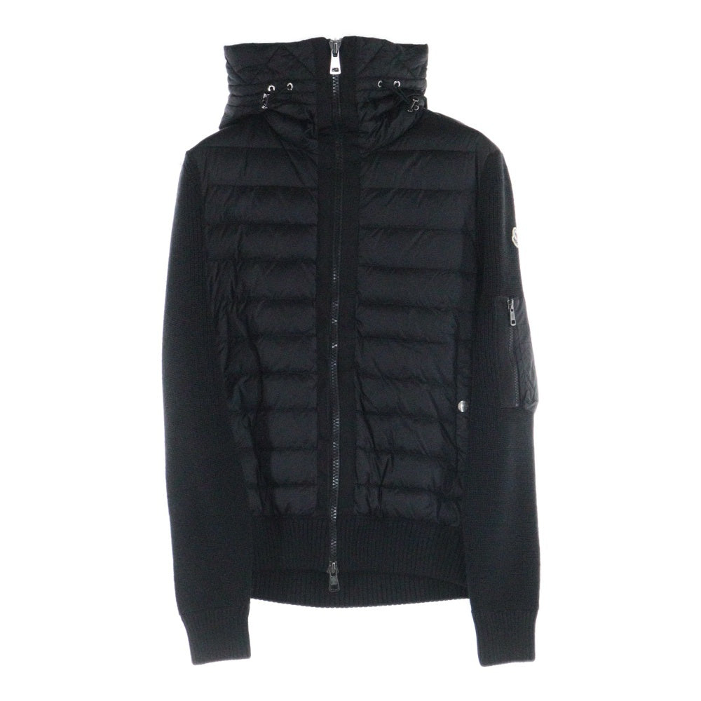 MONCLER(モンクレール) 20AW CARDIGAN TRICOT カーディガントリコット ダウン切替ニットカーディガン ブラック F20919B50800