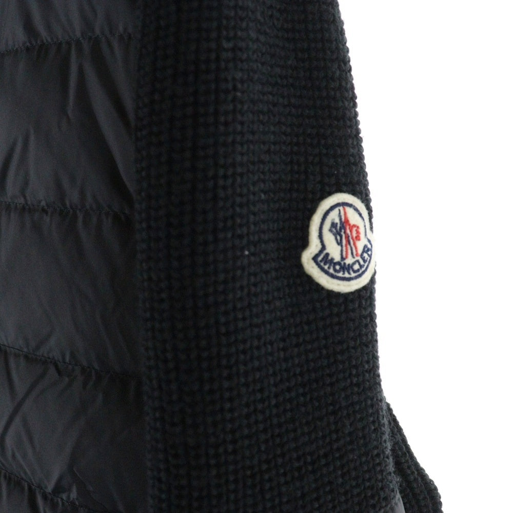 MONCLER(モンクレール) 20AW CARDIGAN TRICOT カーディガントリコット ダウン切替ニットカーディガン ブラック F20919B50800