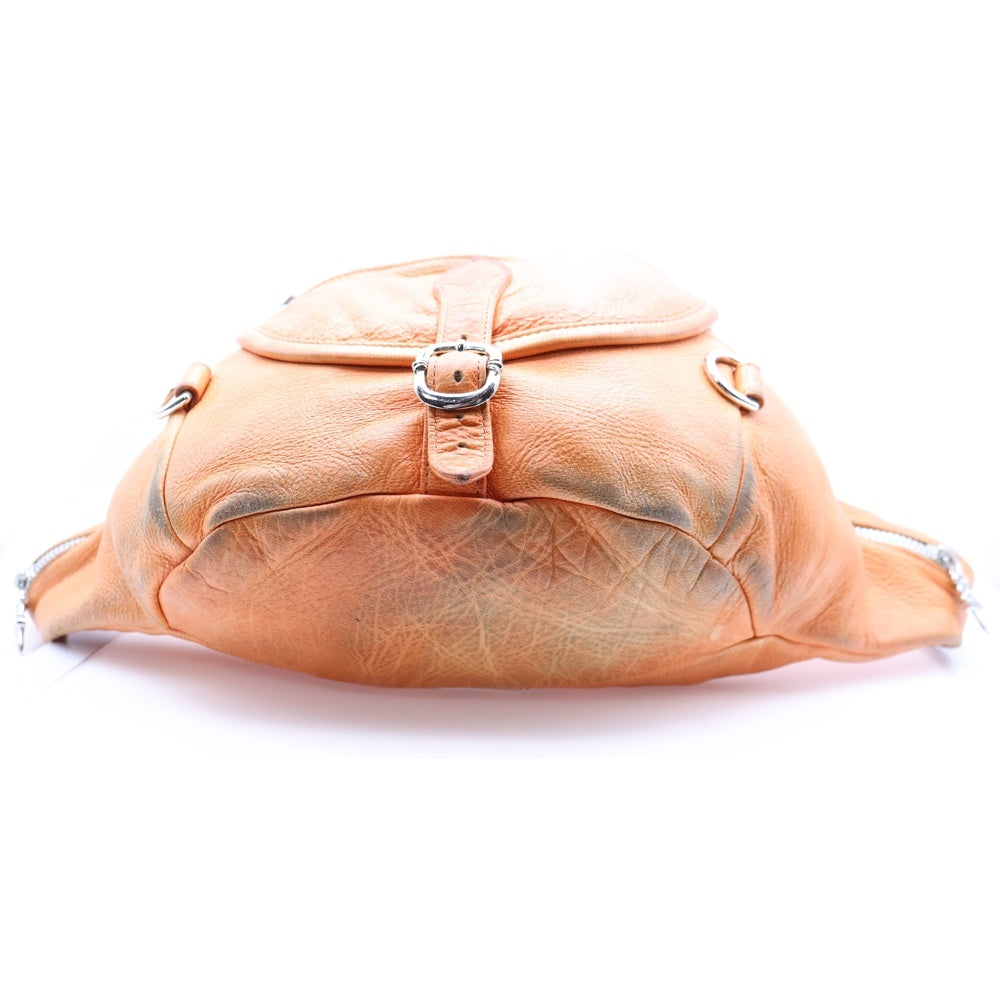 CHROME HEARTS(クロムハーツ) #1 SNAT PACK スナットパック ダガージップ レザーボディバッグ オレンジ