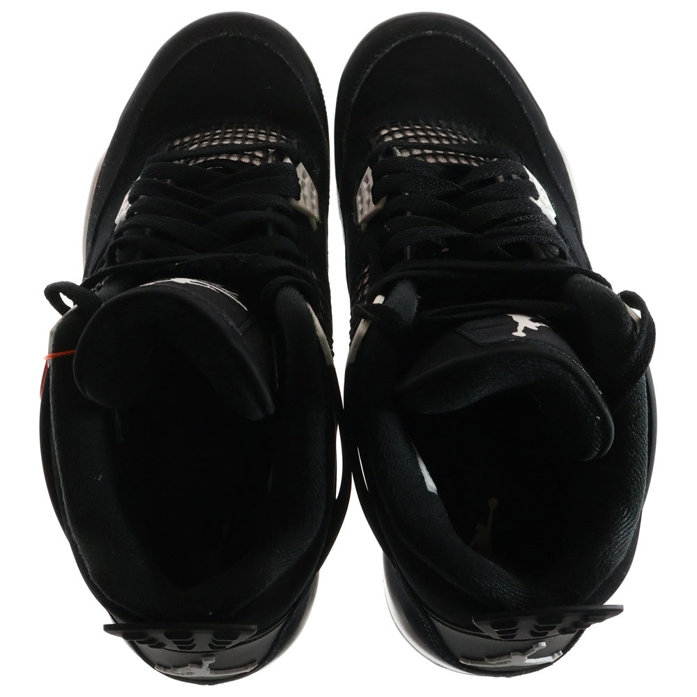 NIKE(ナイキ) AIR JORDAN 4 RETRO WHITE THUNDER FQ8138-001 エアジョーダン4 ホワイトサンダー ローカットスニーカー US8.5/26.5cm ブラック/ホワイト