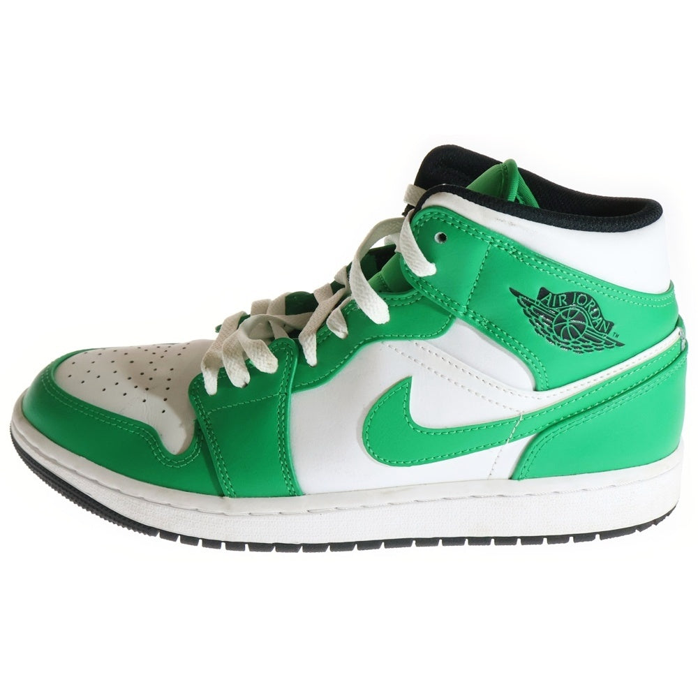 NIKE(ナイキ) AIR JORDAN 1 MID LUCKY GREEN DQ8426-301 エアジョーダン1 ミッド ラッキーグリーン ミッドカットスニーカー ホワイト/グリーン US9.5/27.5cm