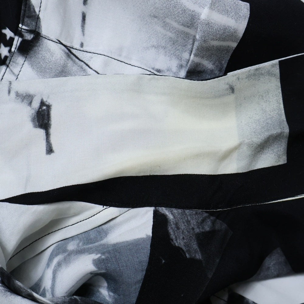 WACKO MARIA(ワコマリア) 21SS LARRY CLARK TULSA HAWAIIAN SHIRT S/S ラリークラーク レーヨン 開襟シャツ 半袖シャツ ホワイト/ブラック