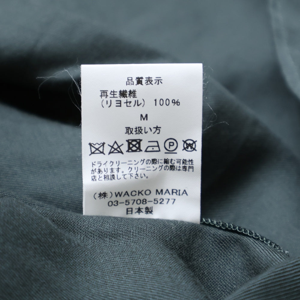 WACKO MARIA(ワコマリア) 23AW WESTERN SHIRT 23FW-WMS-WS01 リヨセル 長袖ウエスタンシャツ グリーン