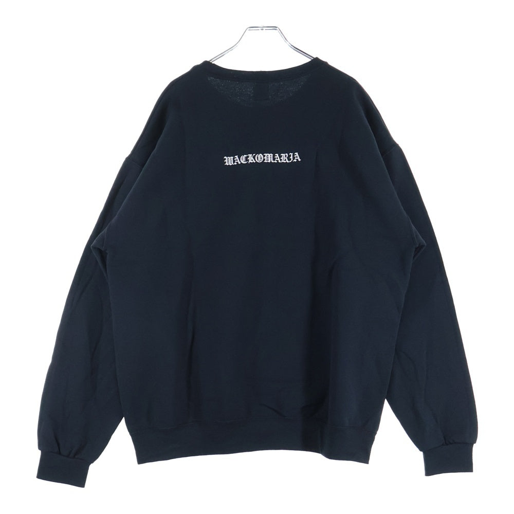 WACKO MARIA(ワコマリア) 25SS ×THE DARK KNIGHT TRILOGY SWEAT SHIRT ダークナイトトリロジー プリント スウェットシャツ トレーナー ブラック