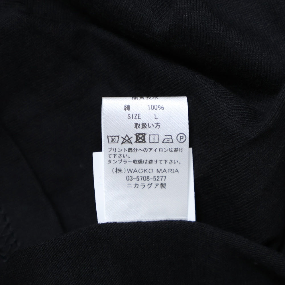WACKO MARIA(ワコマリア) 25SS ×THE DARK KNIGHT TRILOGY CREW NECK TEE ダークナイトトリロジー プリント クルーネック 半袖Tシャツ カットソー ブラック