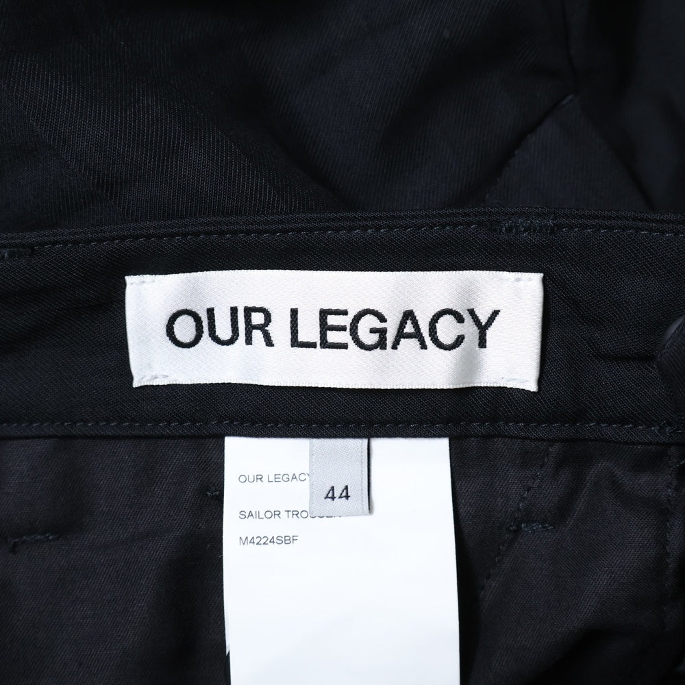 OUR LEGACY(アワーレガシー) SAILOR TROUSER イージー トラウザーパンツ ブラック M4224SBF