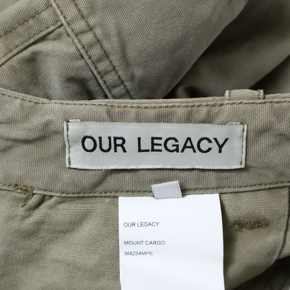 OUR LEGACY(アワーレガシー) MOUNT CARGO ジップフライ カーゴパンツ カーキ M4234MPE