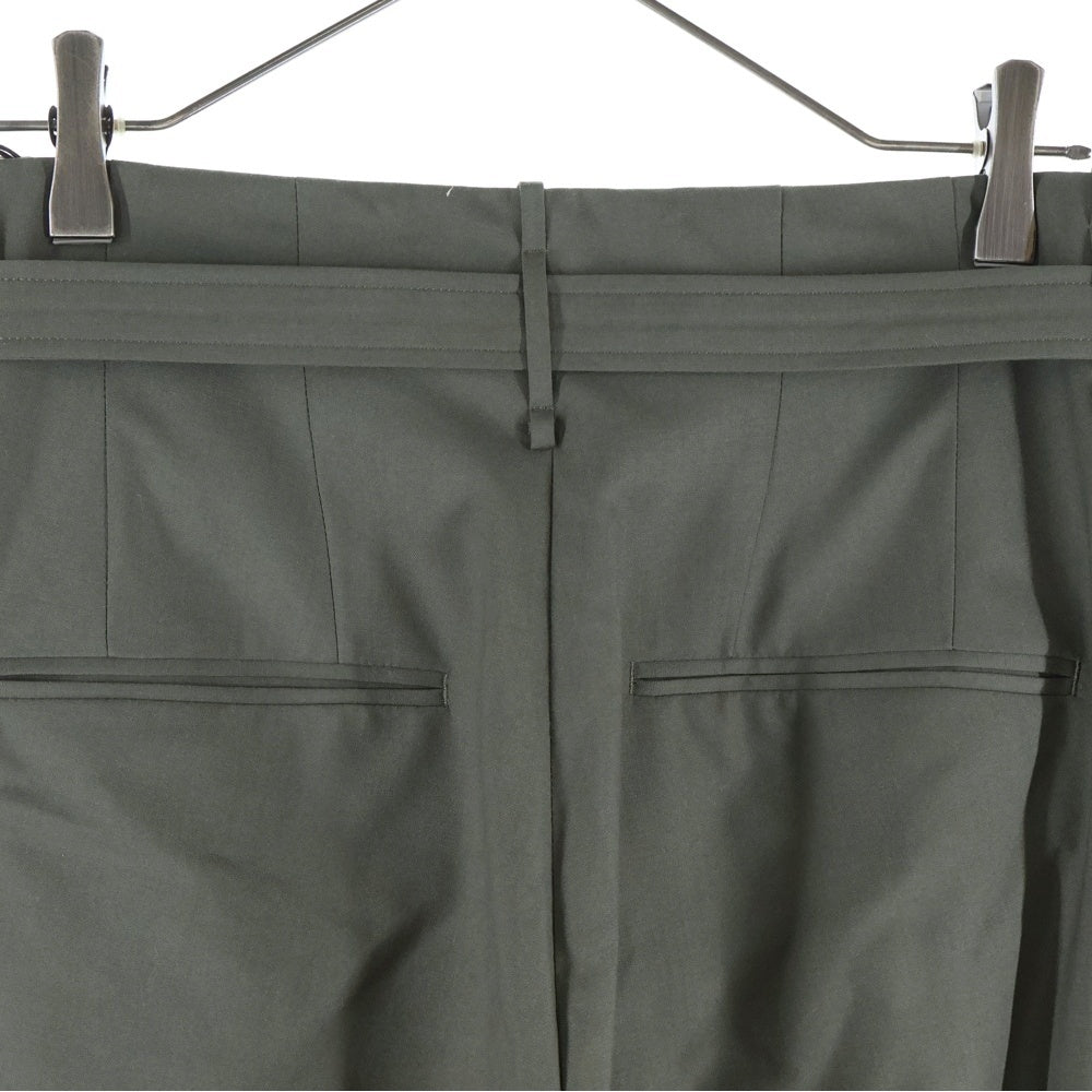 AURALEE(オーラリー) SUPER FINE TROPICAL WOOL SLACKS A24AP06WT ウール ベルト付き スラックスパンツ カーキ