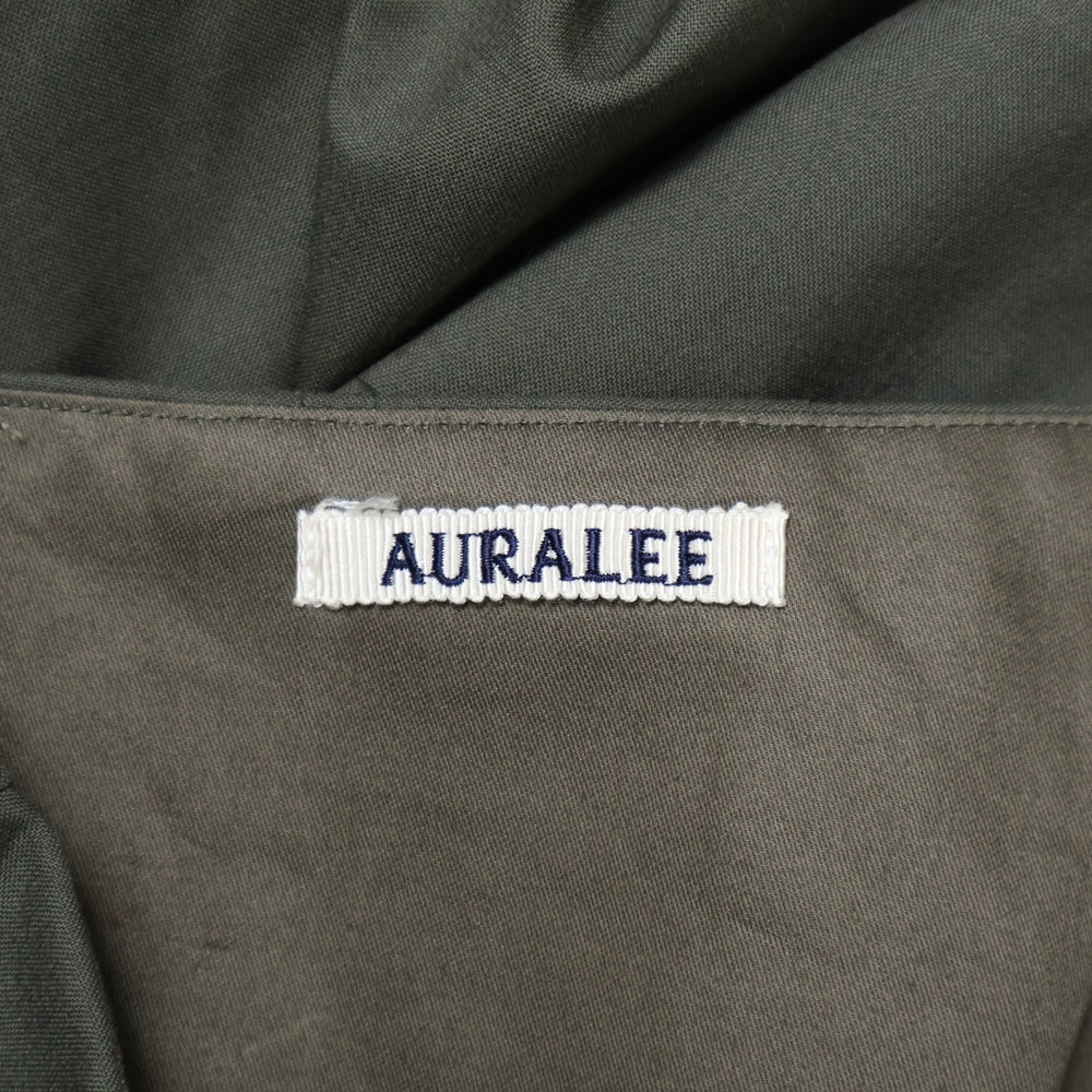 AURALEE(オーラリー) SUPER FINE TROPICAL WOOL SLACKS A24AP06WT ウール ベルト付き スラックスパンツ カーキ