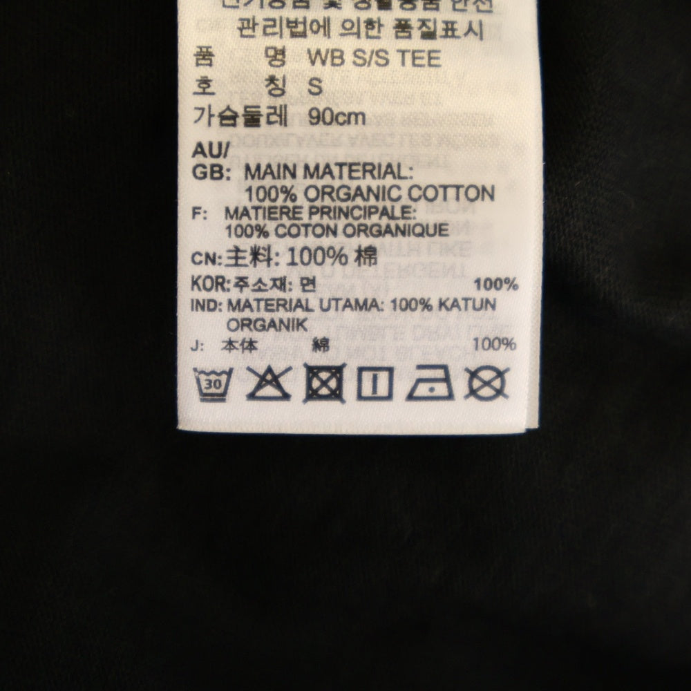 adidas(アディダス) ×WALES BONNER WB S/S TEE IM8402 ウェールズ ボナー クルーネック 半袖Tシャツ カットソー ブラック